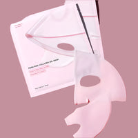 Pink Collagen Gel Salmon Pdrn Facial Mask,Deep Hydrating,Moisturizing and Firming Hydrogel Jelly Face Sheeets,Balance Skin Tone